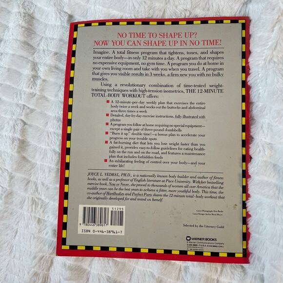 12-Minute Total Body Workout Joyce Vedral Home Exercise Vintage Book Paperback - Picture 2 of 3